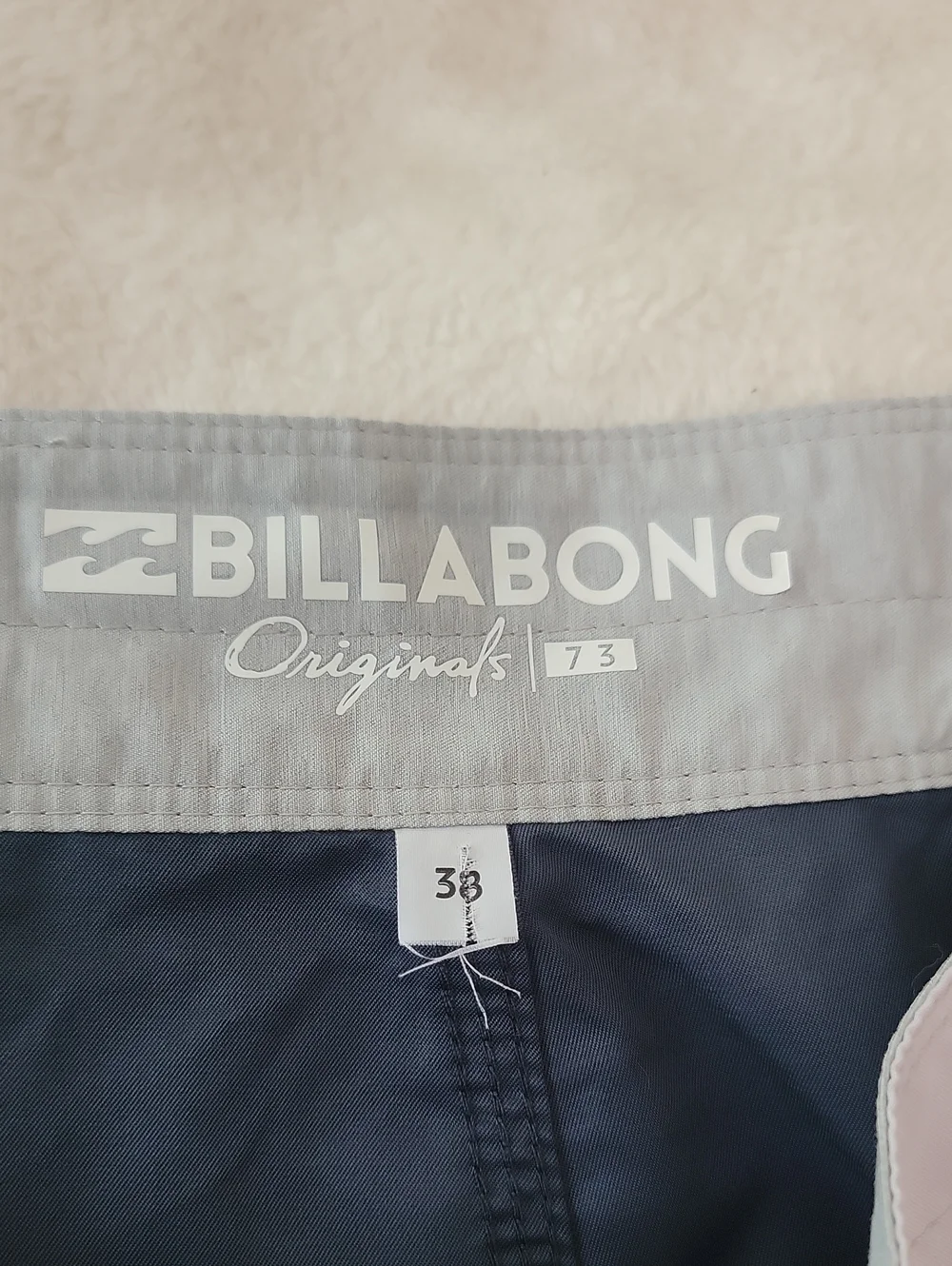Billabong 73 Originals Shades Of Gray Swim Trunks Boardshorts Size 38